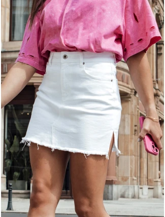 TRENDSTAR bílá sukně FashionStreet CY0464