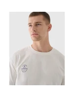 Oversize hladké unisex tričko 4F 4FRAW24TTSHU2672-12S