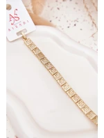 Dámský náramek ze chirurgické oceli zlatý