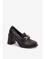 Polobotky na podpatku model 217846 Step in style Polobotky na podpatku model 217846 Step in style