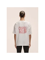 Dámské tričko Casall Oversized Cotton Blend Tee, bílé Dámské tričko Casall Oversized Cotton Blend Tee, bílé