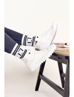 Dámské Vysoké Tenisky Na Velké Podrážce BIG STAR FF274241 Bile