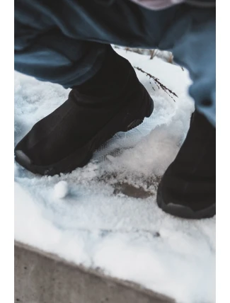 Dětské sportovní boty ze šňůrek Zaelin černé