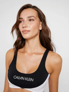 Vrchní díl plavek KW0KW00839-BEH černobílá - Calvin Klein
