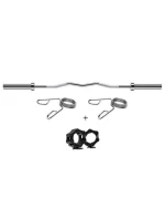 Olympijská lomená činka 13,5 kg / 1500 mm se svorkami HMS GOL200