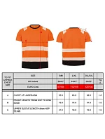 Result R 502X Bezpečnostní tričko 30.502X fluorescent orange/black