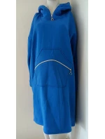 Dámská dlouhá teplá mikina 1111.1 modrá - FPrice