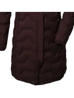 Dámská prošívaná bunda Killtec KOW 9 s kapucí dlouhá bordó (41806/447) -Killtec
