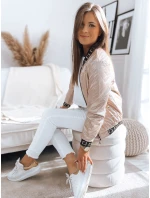 Dámská prošívaná bunda BASEBALL light pink FashionStreet TY3489 Dámská prošívaná bunda BASEBALL light pink FashionStreet TY3489