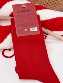 Pánské Vánoční Ponožky Smějící se Ježíšek Červené