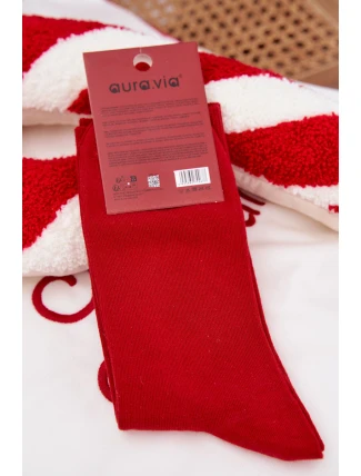 Pánské Vánoční Ponožky Smějící se Ježíšek Červené