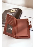 Dámská peněženka z eko kůže hnědá Kalinessa Dámská peněženka z eko kůže hnědá Kalinessa