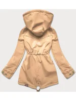 Dámská bunda parka v pískové barvě (CAN-561)