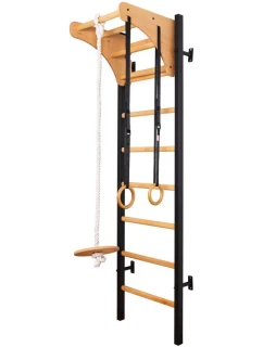 GYMNASTICKÝ STŮL ZE DŘEVA A KOVU S DŘEVĚNOU TYČÍ A PŘÍSLUŠENSTVÍM BENCHK 211B A076 dětské