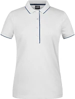 Daiber JN 727 Dámské piqué polo s kontrastní légou 02.0727 white/navy