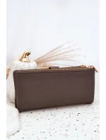 Dámská peněženka z ekokůže Velká šedá Gilessa