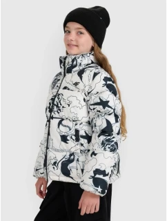 Dívčí péřová bunda se syntetickou výplní 4F 4FJRAW25TDJAF0748-11A