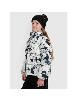 Dívčí péřová bunda se syntetickou výplní 4F 4FJRAW25TDJAF0748-11A