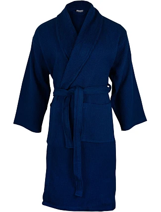 The One Towelling Waffle Bathrobe Vaflový župan 48.1044 navy The One Towelling Waffle Bathrobe Vaflový župan 48.1044 navy