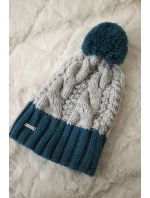 Fleecová čepice Paris K212 grey+marine