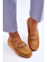 Klasické semišové mokasíny se zdobením Camel Amera Klasické semišové mokasíny se zdobením Camel Amera