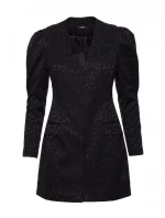 M881 Žakárové blejzrové šaty - černé