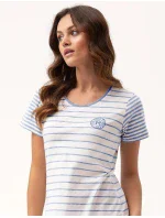 Dámské noční košle 196 kr/r bílo-šedá - Luna Dámské noční košle 196 kr/r bílo-šedá - Luna