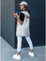 Dámská prošívaná vesta s kapucí MELANI navy blue FashionStreet TY4519