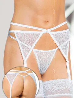 Dámský podvazkový pás 3318 white - SOFTLINE COLLECTION