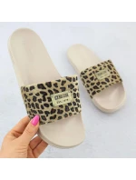 Dámské maskáčové plážové žabky pool beige SS274715