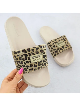 Dámské maskáčové plážové žabky pool beige SS274715