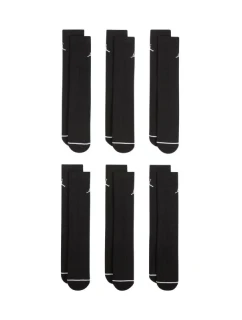 Jordan Everyday Cushioned Crew Socks 6 párů černé HV6228 010