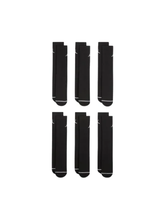Jordan Everyday Cushioned Crew Socks 6 párů černé HV6228 010