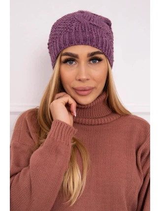 Fleecová čepice Carolina K243 tmavě růžová