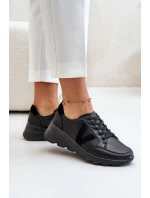 Dámské Kožené Sportovní Boty Vinceza 7918 Černé