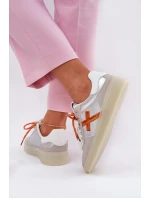 Nízké Dámské Sportovní Boty Stříbrné Zelevelis