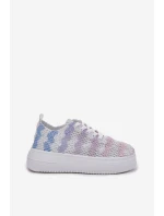 Dámské Tenisky Na Platformě S Háčkovaným Svrškem Mmultikolor Mirietto