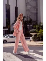 Dámské společenské kalhoty M570 růžové - Moe