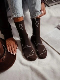 Dámské ponožky Cat outlines 0200.093