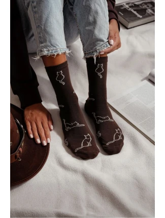 Dámské ponožky Cat outlines 0200.093