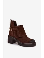 Boty na podpatku  model 220893 Step in style