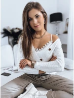 Dámský svetr RIGLA ecru FashionStreet MY1634