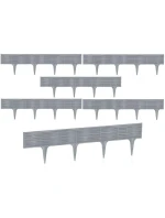 GARDEN PALISADA BORDER Proutěný trávníkový lem 390CM šedý kámen dětské