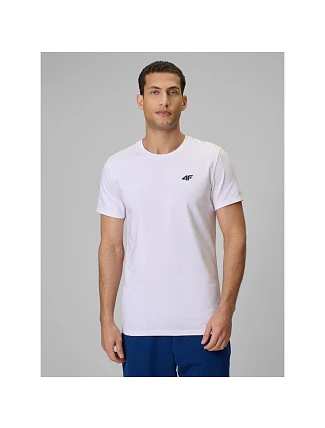 Pánské hladké tričko slim 4F 4FRMM00TTSHM4193-10S Pánské hladké tričko slim 4F 4FRMM00TTSHM4193-10S