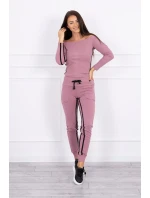 Sada s dvojitými pruhy tmavě růžová