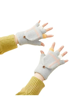 Dámské/dětské zimní rukavice - šedé