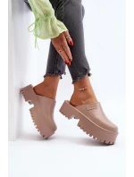 Dámské žabky na masivní podrážce Big Star NN274015 Bílé