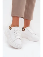 Dámské tenisky na platformě Big Star – bílé