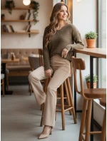 MONAVIA dámský svetr béžový FashionStreet MY2405