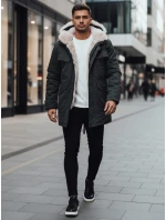 Pánská zimní bunda parka s kapucí zelená FashionStreet TX4961z
